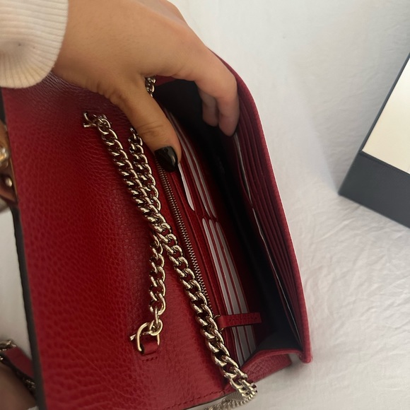 Gucci, Leather handbag, Red, Leather - Picture 2 of 5